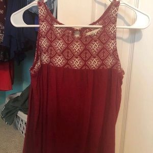 american eagle embroidered tank top